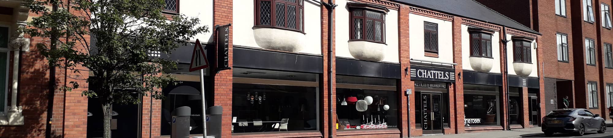 Exterior of Chattels showroom in Chester city centre