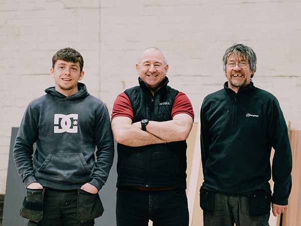 Furniture installation team working in Chester