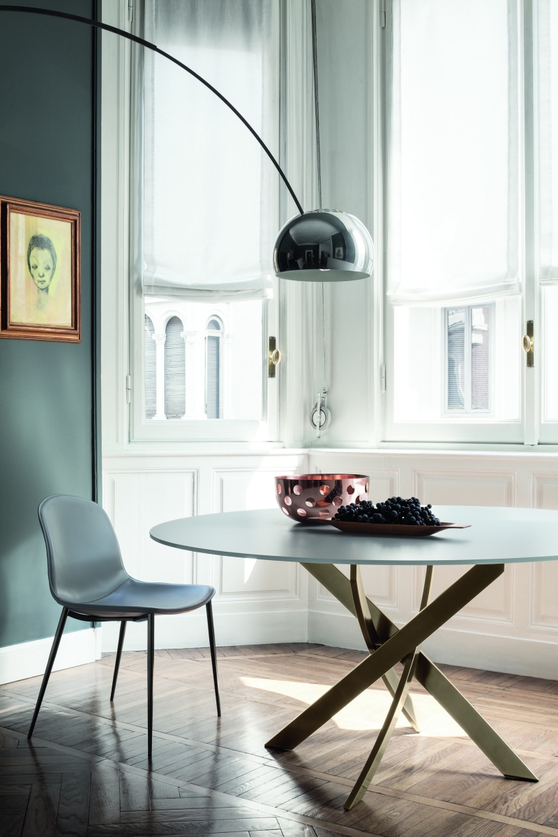 Bontempi Casa Barone Round Extending Table