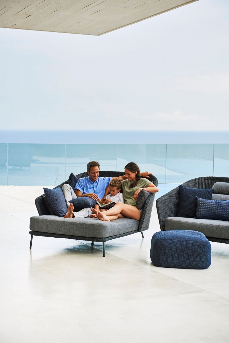 Cane-line Mega daybed, incl. Cane-line AirTouch cushions